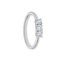 Anello Babila Milano Donna Trilogy in Oro bianco Diamante 0.43 Ct BBB21045B - BBB21045B